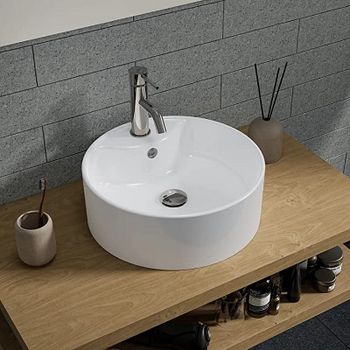 Раковина Bond 41 S03-410 Белая глянцевая — фото 2, Раковины накладные