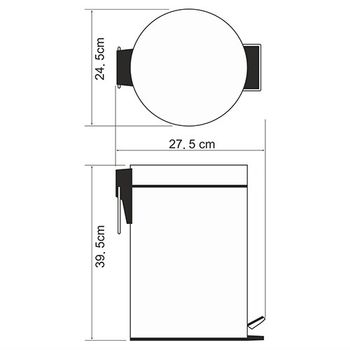 K-612 Ведро 12L — фото 5, Мусорные ведра