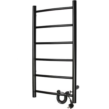 Электрический полотенцесушитель Domoterm Аврора DMT 109-6 40x80 EKR Черный матовый — фото 4, Электрические полотенцесушители