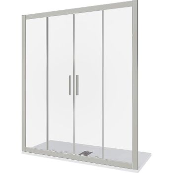 Душевая дверь Good Door Cofe WTW-TD-160-C-CH 160 КФ00033 профиль Хром стекло прозрачное — фото 1, Раздвижные душевые двери