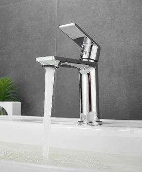 Смеситель для раковины Haiba HB10639 Хром — фото 4, Смесители для раковины