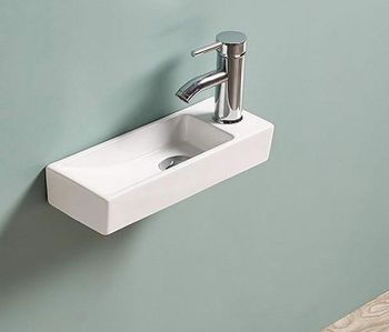 Раковина CeramaLux 38 9048FL Белая — фото 6, Мини-раковины