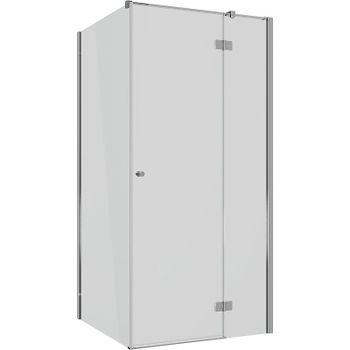 Душевой уголок Ambassador Diamond 90х90 12011105R профиль Хром стекло прозрачное — фото 13, Квадратные душевые уголки