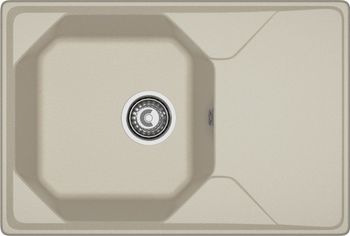 GRANFEST Мойка UNIQUE 740L 1-чаша+крыло 740*500мм топаз арт.GF- — фото 2, Кухонные мойки