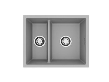 Мойка для кухни ALVEUS OMNI 50 GRANITAL CONCRETE-G81 550x450x198 с сифоном 1150202 — фото 1, Кухонные мойки