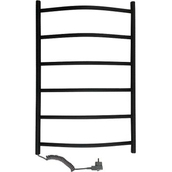 Электрический полотенцесушитель Маргроид Вид 4 800x500 04-8050-1033-9005L левый Черный матовый — фото 1, Электрические полотенцесушители