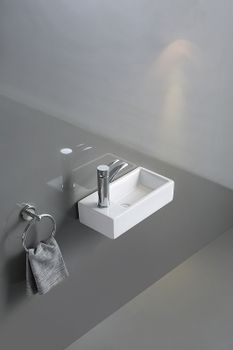 Товар: Раковина CeramaLux 40 9048DR Белая - фото 3 Раковина CeramaLux 40 9048DR Белая — фото 3, Мини-раковины