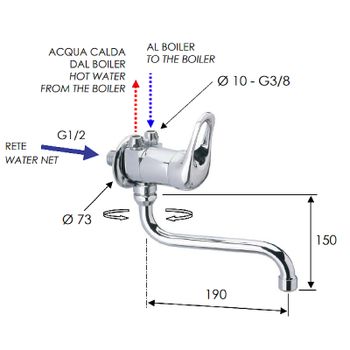 Смеситель для кухни Remer Kiss K41BP Хром — фото 2, Смесители для кухни