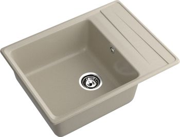 GRANFEST Мойка LEVEL 660L 1-чаша+крыло 660*500мм топаз арт.GF- — фото 1, Кухонные мойки