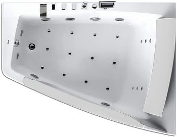 Акриловая ванна Gemy 170х130 G9056 K R с гидромассажем — фото 4, Акриловые ванны