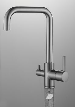 Смеситель для кухни Belz B802 B76802-3 Вороненая сталь — фото 3, Смесители для кухни