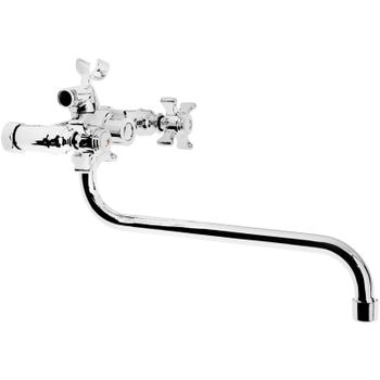 Смеситель для ванны Accoona Эконом A87170 универсальный Хром — фото 1, Смеситель для ванны