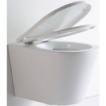 Унитаз CeramaLux NS-5178 подвесной Белый с сиденьем Микролифт — фото 1, Подвесные унитазы