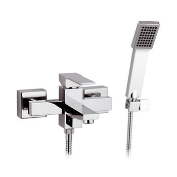 Смеситель для ванны Remer Qubica Q02 Хром — фото 1, Смеситель для ванны