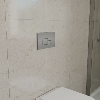 Клавиша смыва D&K Quadro DB1519002 Хром матовый — фото 3, Кнопки смыва