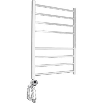 Электрический полотенцесушитель Domoterm Квадро П8 500x800 EL Хром — фото 3, Электрические полотенцесушители