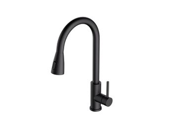 Смеситель для кухни ALVEUS PRIMROSE PS BLACK MATT — фото 1, Смесители для кухни