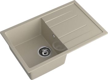 Товар: GRANFEST Мойка QUADRO 780L 1-чаша+крыло 770*495мм топаз арт.GF- - фото 1 GRANFEST Мойка QUADRO 780L 1-чаша+крыло 770*495мм топаз арт.GF- — фото 1, Кухонные мойки