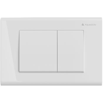 Клавиша смыва Aqueduto Quadrado QUA0110 Белая глянцевая — фото 1, Кнопки смыва
