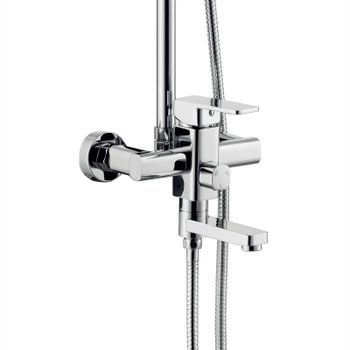 Душевая система Haiba HB2402 Хром — фото 4, Душевые стойки