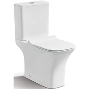 Унитаз компакт CeramaLux 1215-P с бачком и сиденьем Микролифт — фото 1, Напольные унитазы