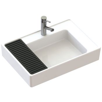 Раковина Creavit Arya 65 AR065-00CB00E-0000 Белая — фото 1, Раковины накладные