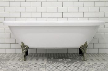 Акриловая ванна Radomir Леоннеса 1 175х80 1-01-4-0-9-138 Белая с ножками бронза — фото 2, Акриловые ванны
