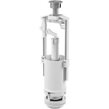 Сливная арматура Alcaplast A05-CHROM Белая — фото 1, Комплектующие для туалета