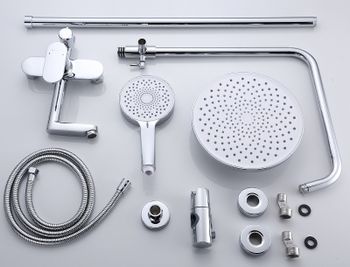 Душевая система Bond B01-9100 Хром — фото 9, Душевые стойки