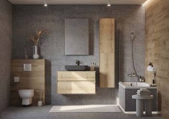 Раковина-чаша Aquaton Лола 60 1A73313KLK210 Графит — фото 7, Раковины накладные