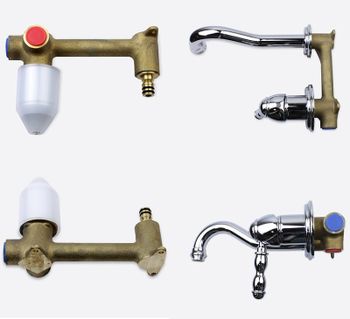 Смеситель для раковины Bronze de Luxe Tiffany 1920CR Хром — фото 11, Смесители для раковины