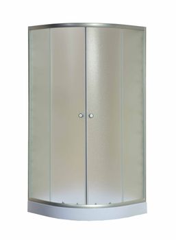 Душевой уголок Niagara Eco NG-007-14 (90х90х195) низкий поддон(13см),стекло матовое,2 места — фото 2, Душевые уголки четверть круга