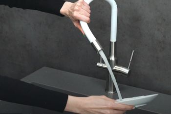 Смеситель для кухни Lemark Expert LM5083S-White Хром Белый — фото 3, Смесители для кухни