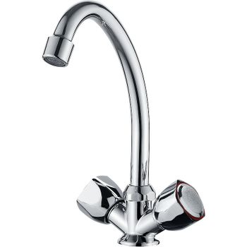 Смеситель для кухни Ledeme H09 4009L Хром — фото 1, Смесители для кухни