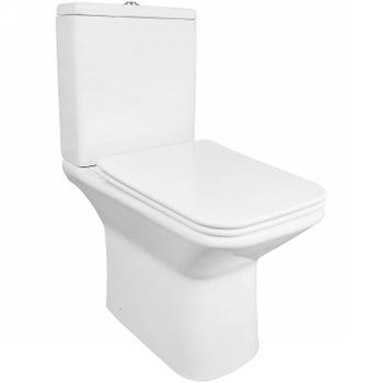 Унитаз компакт Azario Formal AZ-1353B с бачком и сиденьем Микролифт — фото 1, Напольные унитазы