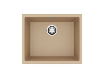 Мойка для кухни ALVEUS OMNI 30 GRANITAL BEIGE-G55 550x450x198 с сифоном 1145083 — фото 1, Кухонные мойки