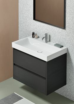 Раковина GSI Nubes 80 9622111 Белая — фото 4, Раковины подвесные