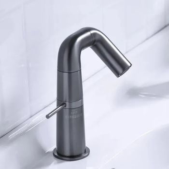 Смеситель для раковины Haiba HB10813-3 Пепельный — фото 2, Смесители для раковины