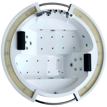 Акриловая ванна Gemy G9060 K 210х210 с гидромассажем — фото 1, Акриловые ванны