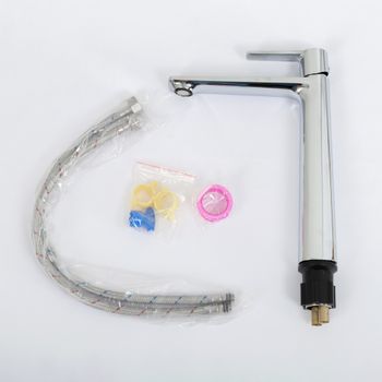 Смеситель для накладной раковины без донного клапана CEZARES LUX-LC-01-W0 — фото 4, Смесители для раковины