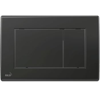 Клавиша смыва Alcaplast Basic M278 Черная матовая — фото 1, Кнопки смыва