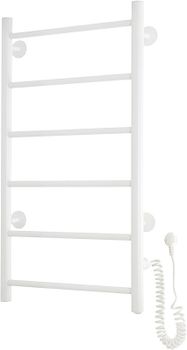 Электрический полотенцесушитель Domoterm Аврора DMT 109-6 40x80 EK R Белый матовый — фото 4, Электрические полотенцесушители