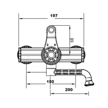 Смеситель для раковины Bronze de Luxe Windsor 10114 Бронза — фото 3, Смесители для раковины
