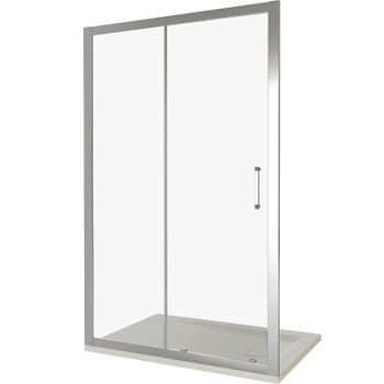 Душевая дверь Good Door Latte WTW-140-C-WE 140 профиль Белый стекло прозрачное — фото 1, Раздвижные душевые двери