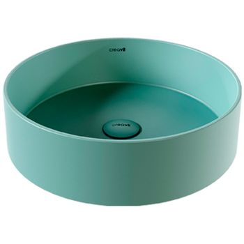 Раковина-чаша Creavit Loop 45 LP145-00NY00E-0000 Зеленый нил — фото 1, Раковины накладные