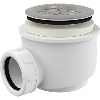 Товар: Сифон для душевого поддона Alcaplast A46-60 Сталь - фото 1 Сифон для душевого поддона Alcaplast A46-60 Сталь — фото 1, Сифоны для поддонов