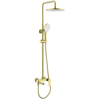 Душевая система Raglo R03.24.03 Золото матовое — фото 1, Душевые стойки