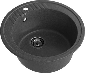 Товар: GRANFEST Мойка RONDO 520 1-чаша D-520мм графит арт.GF- - фото 1 GRANFEST Мойка RONDO 520 1-чаша D-520мм графит арт.GF- — фото 1, Кухонные мойки