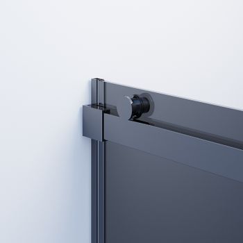 Душевой уголок Ambassador Benefit 130x110 19022202HBB-110HBB профиль Черный стекло тонированное — фото 2, Прямоугольные душевые уголки