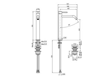 Смеситель для раковины Fima Carlo Frattini Spillo Up F3031/HXSCR Хром — фото 2, Смесители для раковины